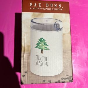 Rae Dunn nwt electric coffee grinder Tis the Season